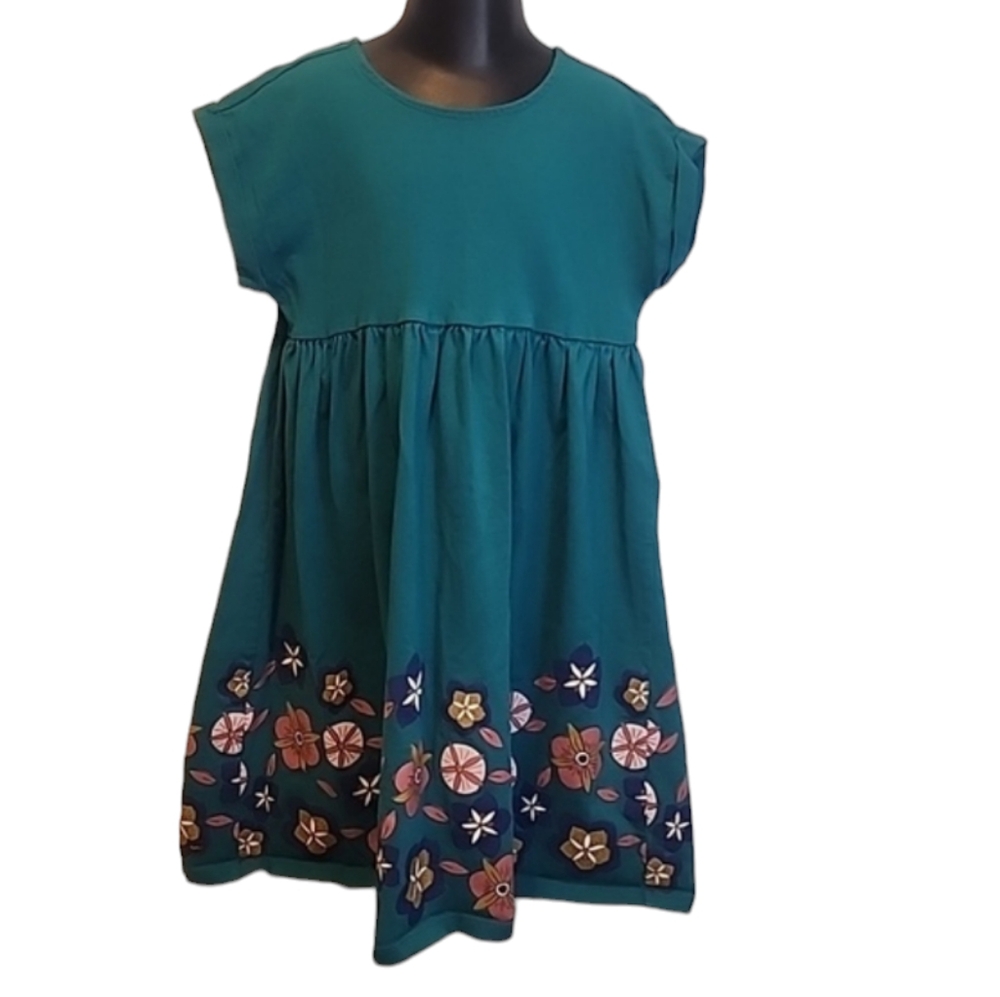 Tea Collection Teal Blue Floral